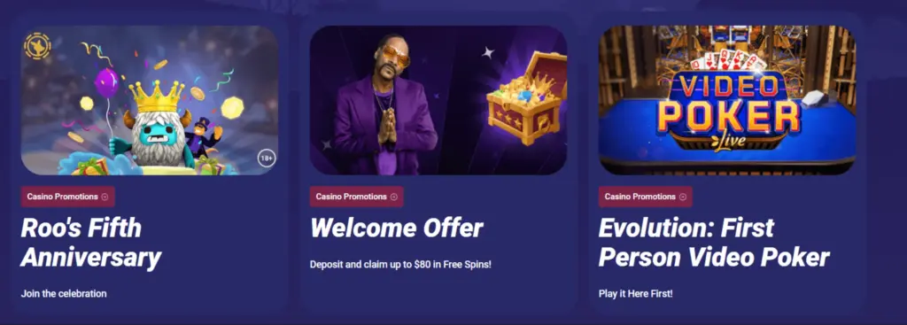 Μπόνους για παίκτες στο Roobet Casino